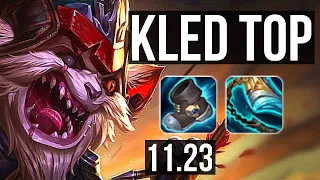 KLED vs HEIMERDINGER (TOP) | 3/0/6, 1.7M mastery, 800+ games, Rank 9 Kled | KR Master | 11.23