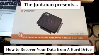 How to Recover Data from an Old IDE Hard Drive, SATA, SSD and Laptop Hard Drives