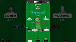 NYS VS DG DREAM 11 PREDICTION | nys vs dg dream 11 team #dream11prediction  #t10