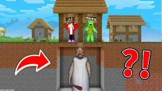 Granny Built a GRAVE Under HOUSE To Prank Mikey and JJ in Minecraft! - Maizen