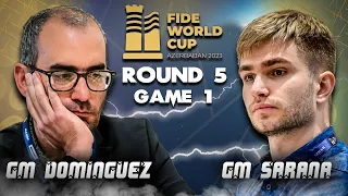 Ano NANGYARI sa TUMALO kay Wesley? | Dominguez vs Sarana FIDE World Cup 2023 Round 5 Game 1