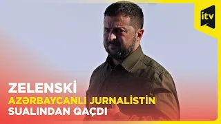 Ukrayna Prezidenti azərbaycanlı jurnalistin sualından yayındı