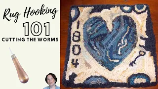 Beginner Rug Hooking: Cut the Strips (Worms)