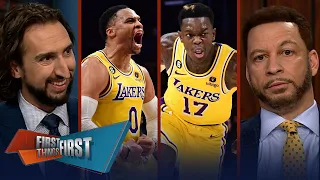 LeBron-less Lakers defeat Heat, should Lakers trade picks to improve now? | NBA | FIRST THINGS FIRST