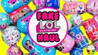 FAKE LOL Surprise HAUL Boy LOLs, MLP, Sparkly Critters Cans, Glam Glitters, Glitter Series