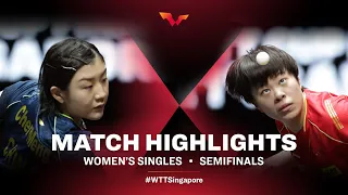 Chen Meng vs Wang Yidi | WTT Cup Finals Singapore 2021 | WS | SF