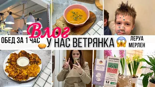 ДОМАШНИЙ ВЛОГ 🏠 У НАС ВЕТРЯНКА 😳ГОТОВЛЮ ОБЕД ЗА 1 ЧАС 🥧 ВЫРВАЛАСЬ В ЛЕРУА МЕРЛЕН - Обзор 🛍ВЛОГ