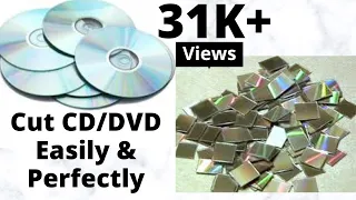 How to cut CD/DVD perfectly & easily | Maahi Crafts