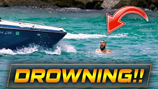 WARNING: MAN DROWNING AT HAULOVER INLET! | Boats vs Haulover | Wavy Boats