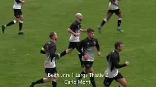 South of Scotland Cup 2nd Rd Beith Juniors 3 v 4 Largs Thistle.