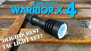 Newly released Olight Warrior X 4: First Look and Review! (Their BEST Tac Light Yet?)