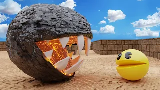 Best Pacman Videos (Volume 25) - Lava Monster Pac Vs Pac-Man