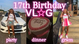 MY 17th BIRTHDAY VLOG(dinner,party,pictures,grwm)||Destiny Ja’Nay