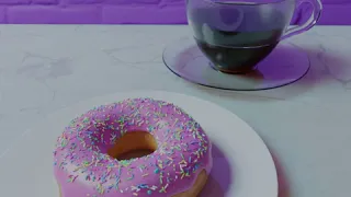 Doughnut & coffee cup