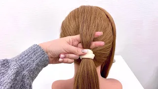 10 Легких Причесок  на Длинные Волосы.Прически из 1 резинки