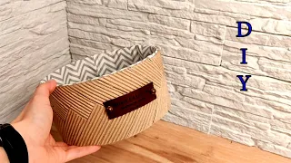 Cardboard ideas  DIY old box decor using cardboard