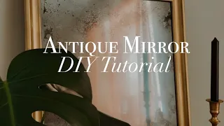 Antique Mirror DIY Tutorial using glass