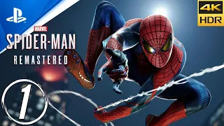 SPIDER-MAN REMASTERED PS5 Walkthrough (Ultimate Difficulty) PART 1 - The Main Event [4K 60FPS HDR]