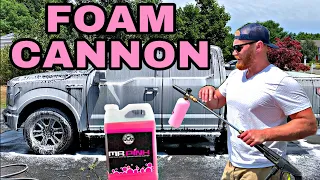 HOW TO USE A FOAM CANNON: Step by step video using the best products. #foamcannon