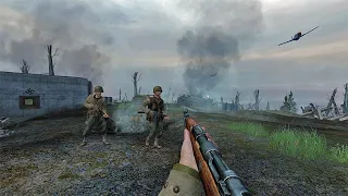 The Battle for Hill 400 | Bergstein, Germany | Call Of Duty 2 (2005) | No HUD | RTX 4090 | 4K Ultra