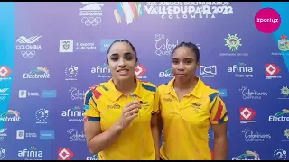 Gina Escobar -Yiseth Valenzuela ganadoras del Oro por equipos  gimnasia artística |Juegos B. 2022 🇨🇴