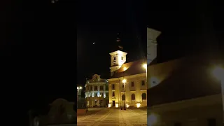 Center of Sibiu at night