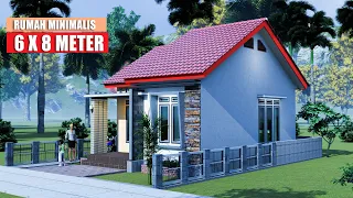 Rumah Minimalis Ini Terlihat Mungil Namun Paling Disukai || 6 X 8 M || GRATIS RAB ‼