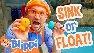 Blippi Plays Sink or Float in a Dinosaur Museum! | Blippi Full Episodes