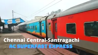Chennai Central-Santragachi AC Superfast Express(22808) slowly Skipping Jaleswar Station.