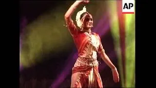 Former Bollywood star Hema Malini performs in Hong Kong