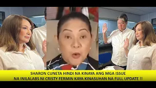 CRISTY FERMIN MULING NAKASUHAN NG CYBER LIBEL SHARON AT KIKO NAGSAMPA NG KASO SA MAKATI PROSECUTOR!!