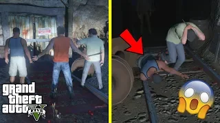 GTA 5 - SOMETHING CAUGHT US in The Scary HAUNTED MINESHAFT