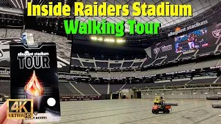 Inside Raiders Stadium 4K - Walking Tour in Las Vegas