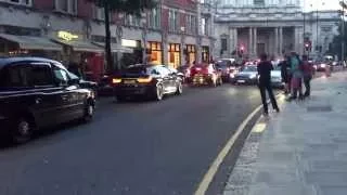 Supercars In London ( cruising silently around ), Aventadoors, Rolls Royces, New AMG GT+many more