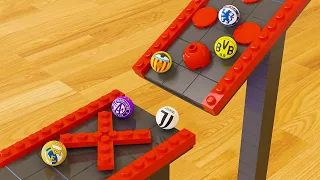 Amazing Marble Race with LEGO (16 Best Football Clubs)