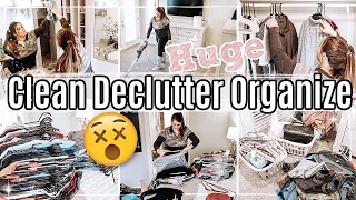 HUGE! CLEAN DECLUTTER ORGANIZE WITH ME 2020 :: SPEED CLEANING MOTIVATION + CLOSET TRANSFORMATION