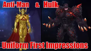 Anti-Man & Hulk Uniform First Impressions! (Marvel Future Fight)