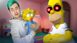 Salvando a Bebê do Homer do Mau( Simpsons ) ! - Wiizinho