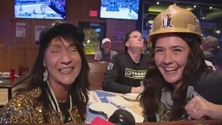 Purdue fans celebrate Sweet 16 win