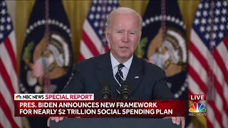 Special Report: President Biden announces new framework for nearly $2 trillion social spending plan