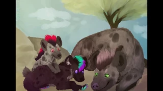 Happy hyena family - Speedpaint