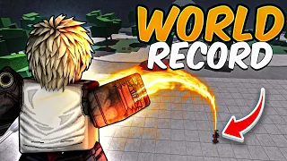 I Broke A WORLD RECORD in The Strongest Battlegrounds.. (Roblox)