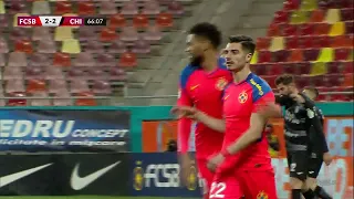 REZUMAT | FCSB - Chindia 3-2. Remontada senzațională, oaspeții au condus cu 2-0 la pauză