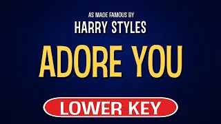 Harry Styles - Adore You | Karaoke Lower Key