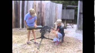 9yr olds Crew a Browning M1917