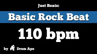 110 bpm Basic Rock Beat (drums only)