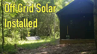 $7,000 Dollar Cabin Gets OFF GRID SOLAR SYSTEM