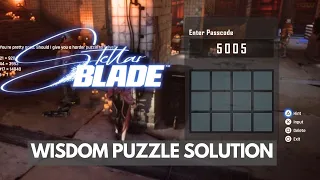Wisdom Puzzle Solution & Answers l Stellar Blade Quest