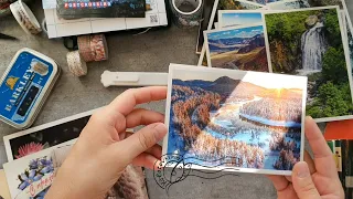 Postcrossing. Марки, открытки, книги и болтовня. Оформляю открытки.