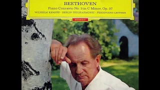 Beethoven Piano Concerto 3 / Kempff Berliner Philharmoniker, F. Leitner (1963 LP)